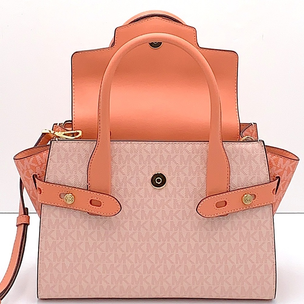 MICHAEL KORS
Carmen Medium Color-Block Logo Satchel color SHERBERT Multi - Picture 7 of 16